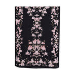 LA MAREY Signature Seidenschal aus 100% Maulbeerseide, 55 x 170 cm, Orange Floral