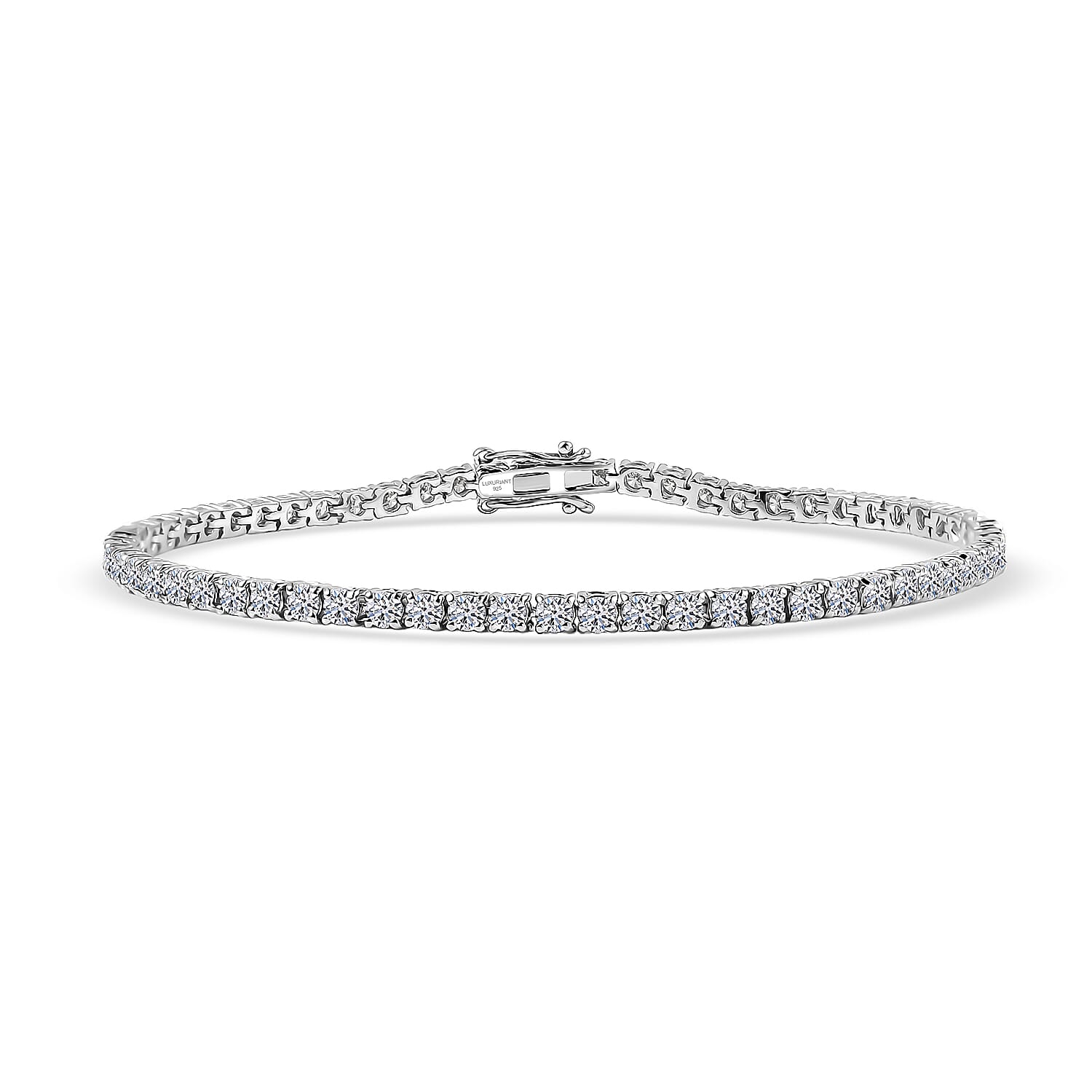 D'Joy Lab Grown Diamant SI-GH Armband ca. 18.5 cm 925 Silber Rhodiniert ca. 4,00 ct.