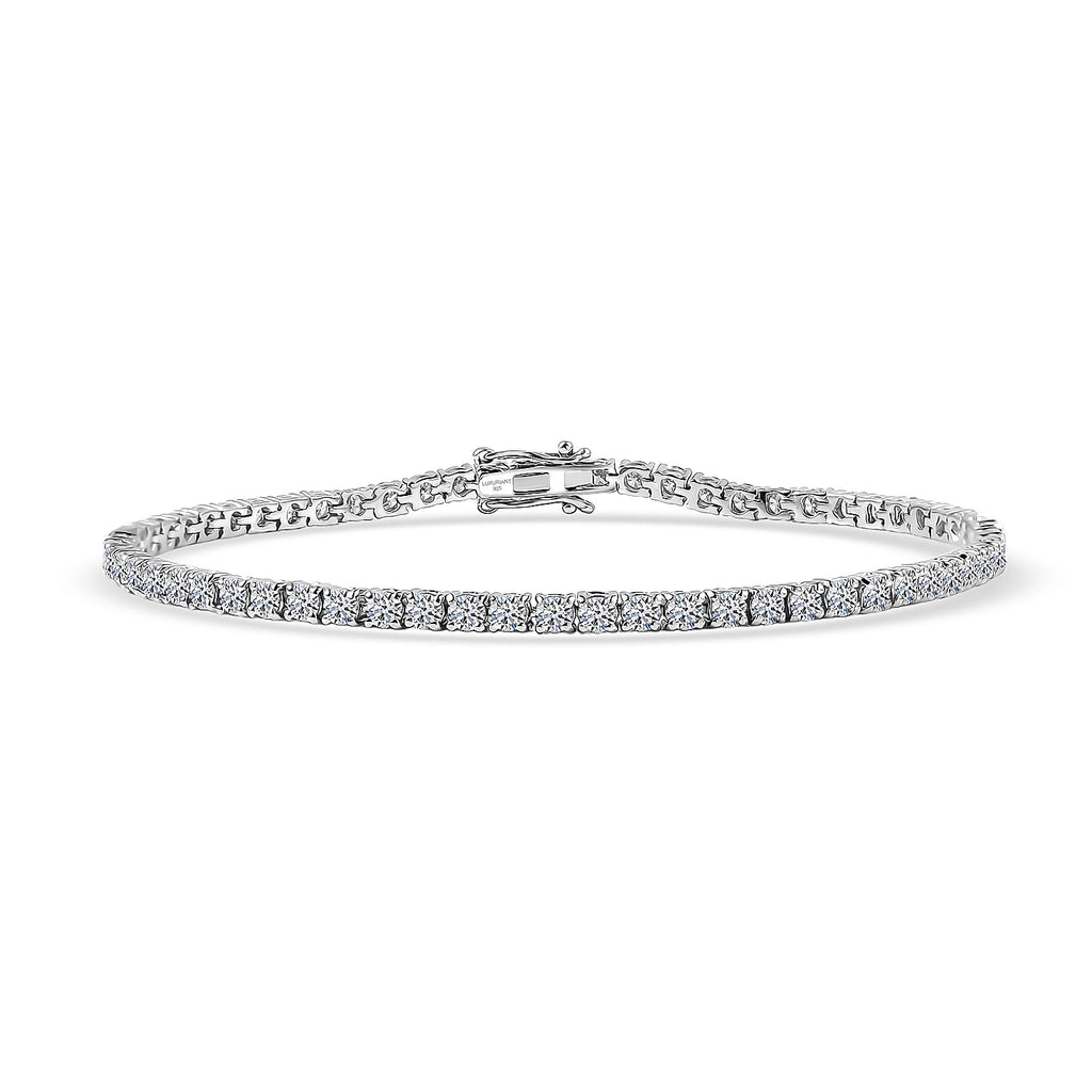 D'Joy Lab Grown Diamant SI-GH Armband ca. 18.5 cm 925 Silber Rhodiniert ca. 4,00 ct.