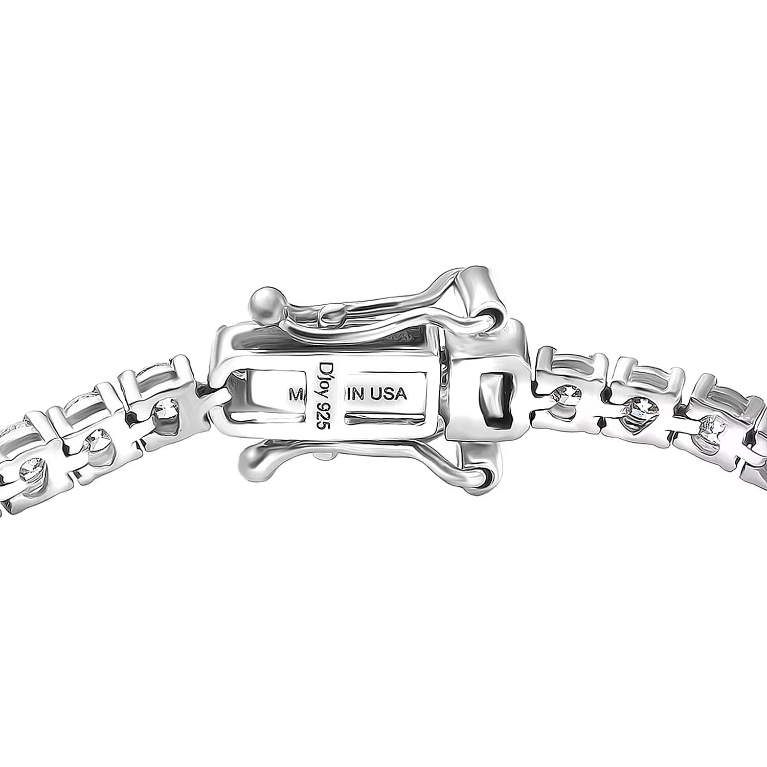 D'Joy Lab Grown Diamant SI-GH Armband ca. 20 cm 925 Silber Rhodiniert ca. 4.00 ct