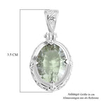 D'Joy AA Prasiolith (16x12mm) Anhänger 925 Silber ca. 8.90 ct