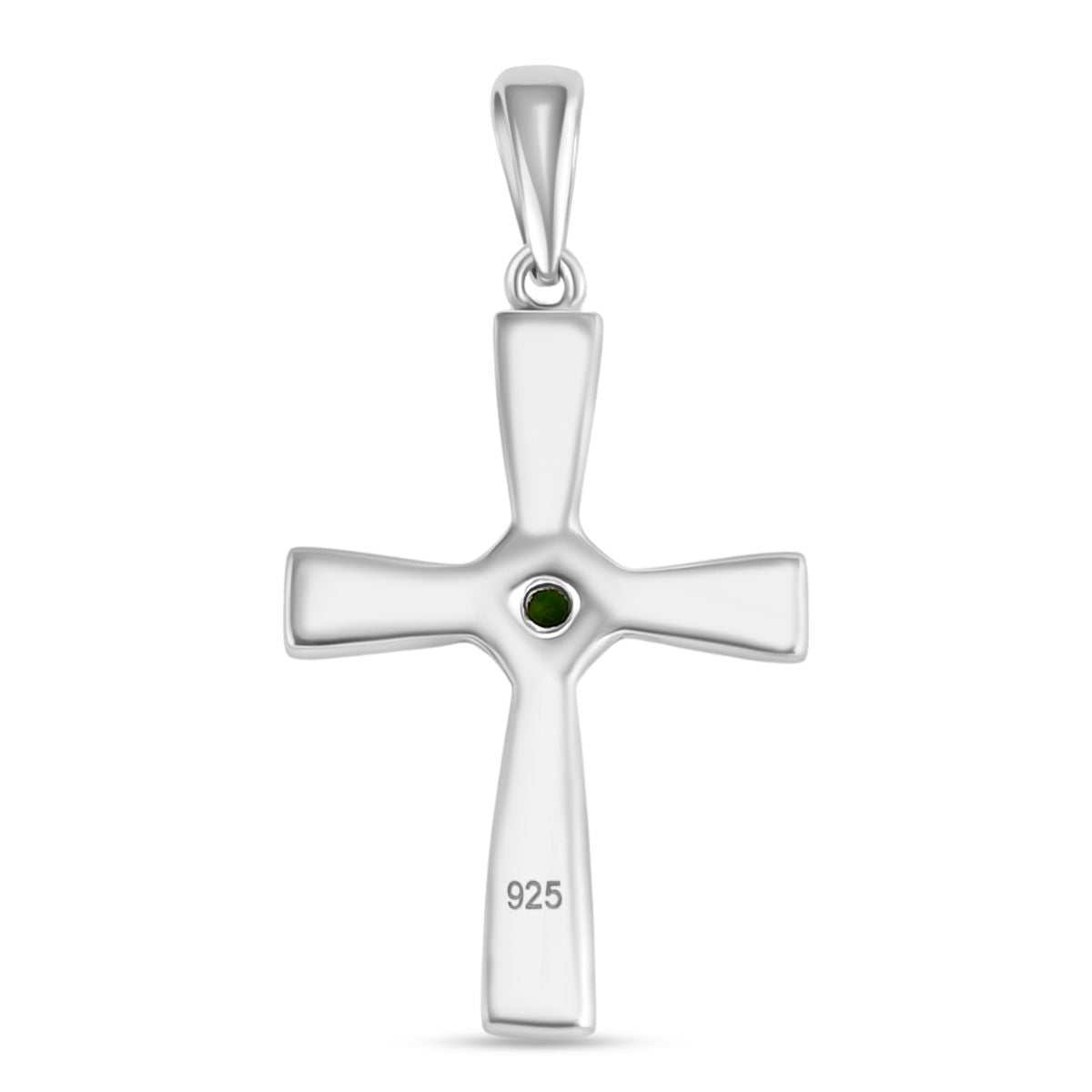 Royal Bali - Natürlicher Chromdiopsid Anhänger 925 Silber ca. 0.15 ct