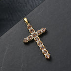 D'Joy AA Andalusit, Weißer Zirkon Anhänger 925 Silber 750 Gelb Vergoldet ca. 1,03 ct.