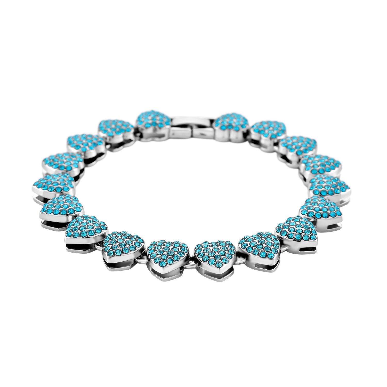 Blau Kristall Armband ca. 19 cm Standard
