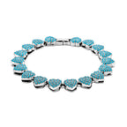 Blau Kristall Armband ca. 19 cm Standard