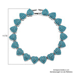 Blau Kristall Armband ca. 19 cm Standard