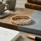 Weißer Kristall Armband ca. 19 cm Std Gelb