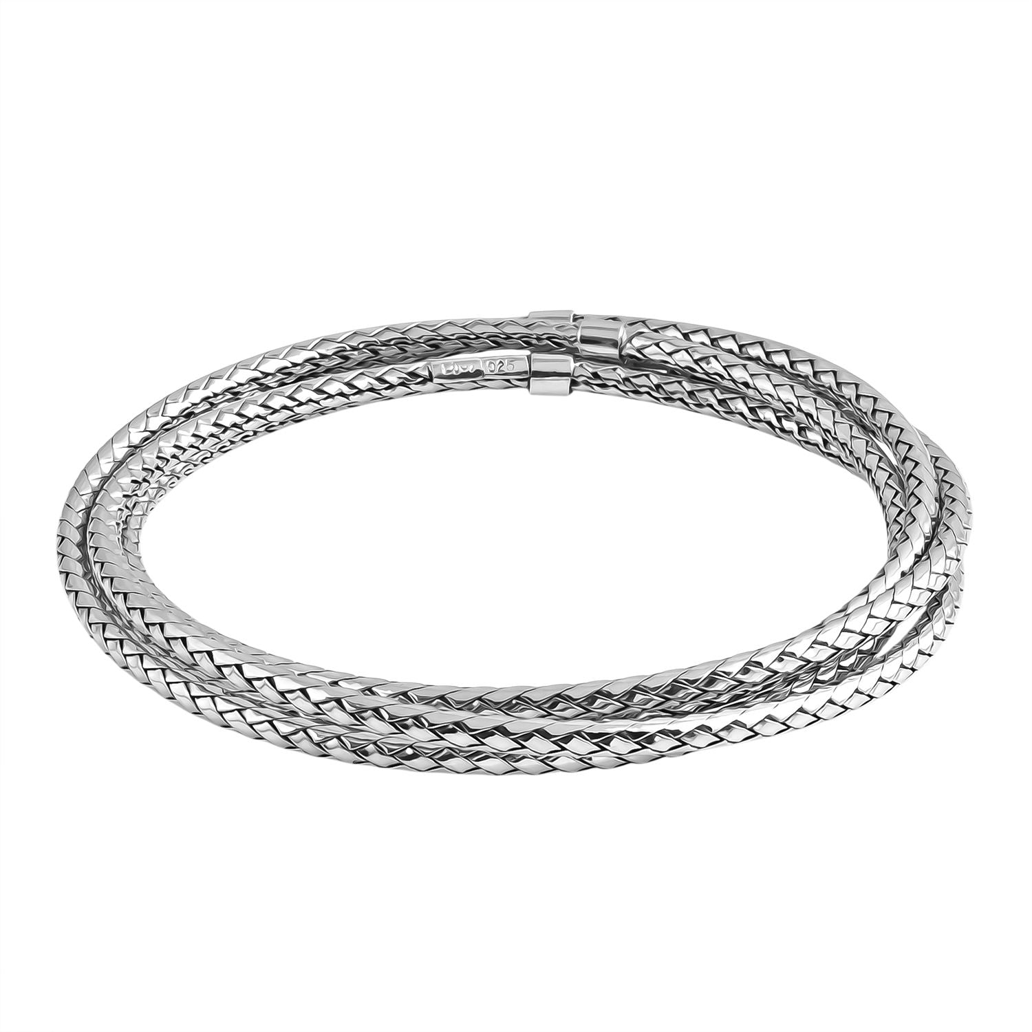 Royal Bali - 925 Silber Armreif ca. 19 cm ca. 43.76g
