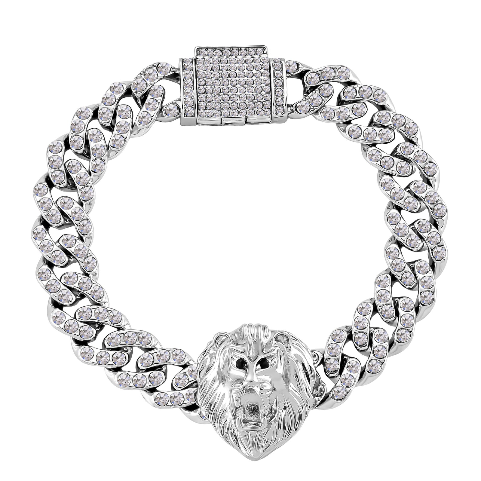 Weißer Kristall Armband ca. 19 cm