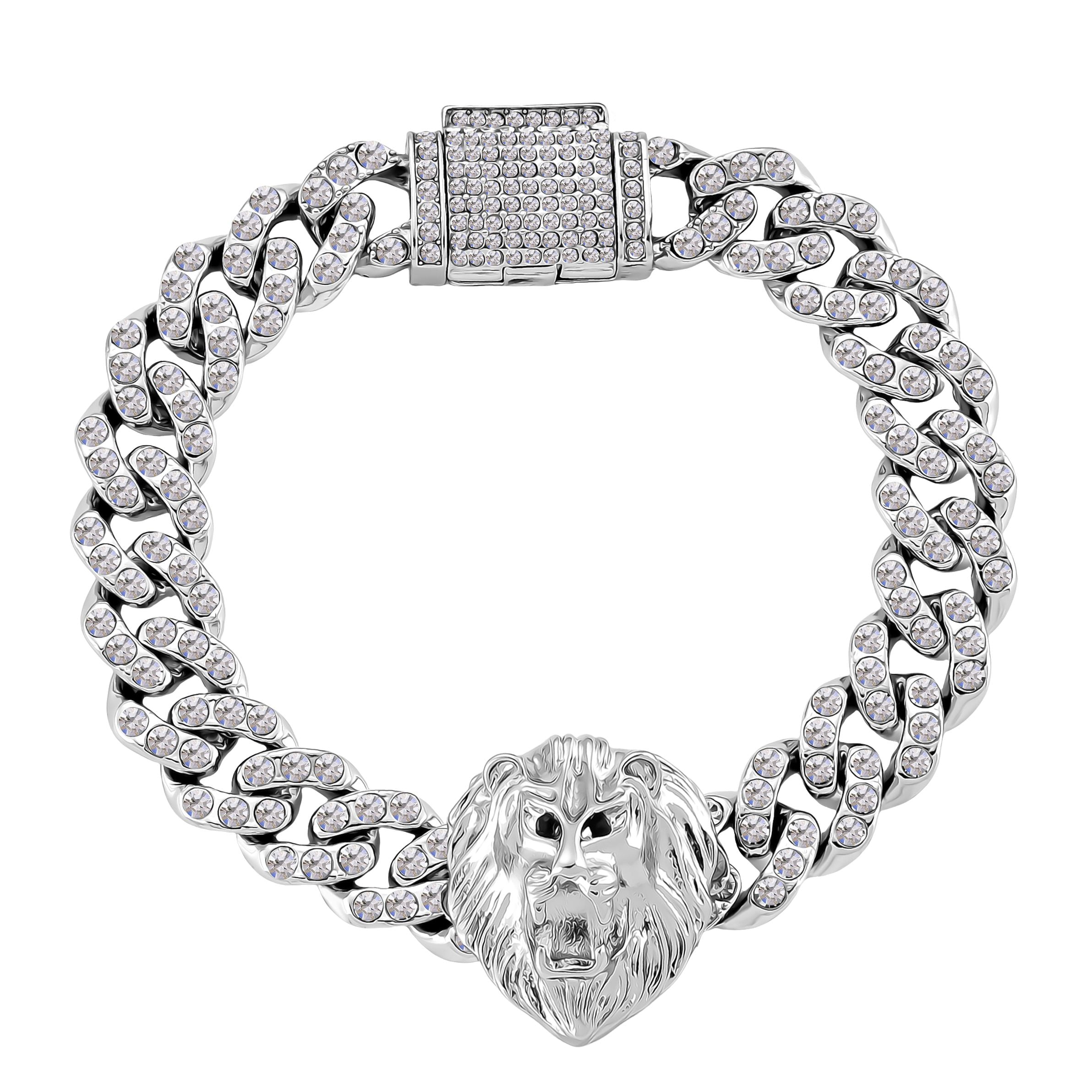 Weißer Kristall Armband ca. 19 cm