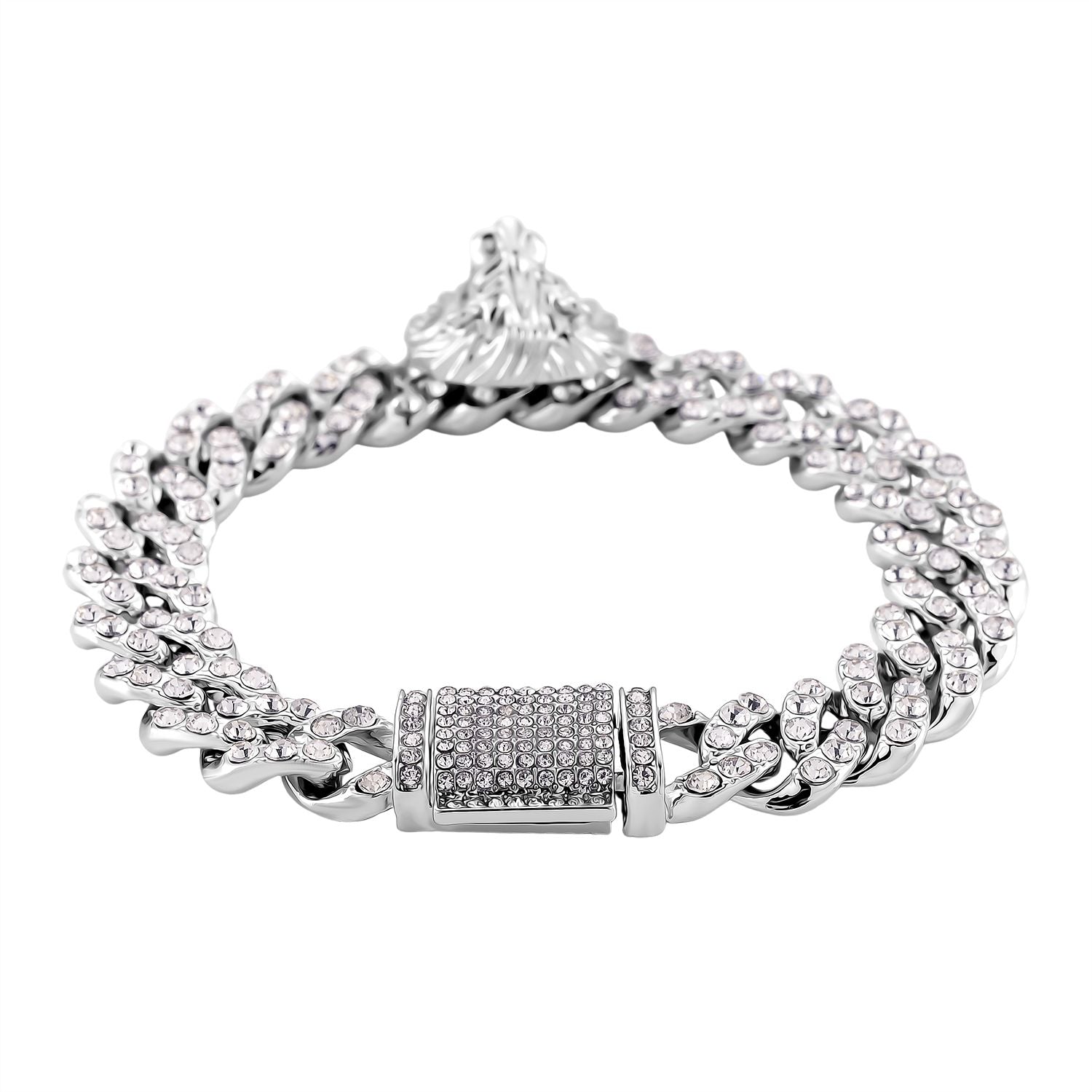 Weißer Kristall Armband ca. 19 cm