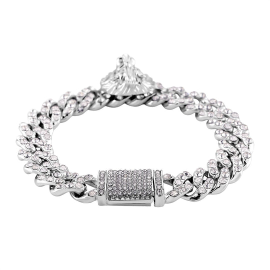 Weißer Kristall Armband ca. 19 cm