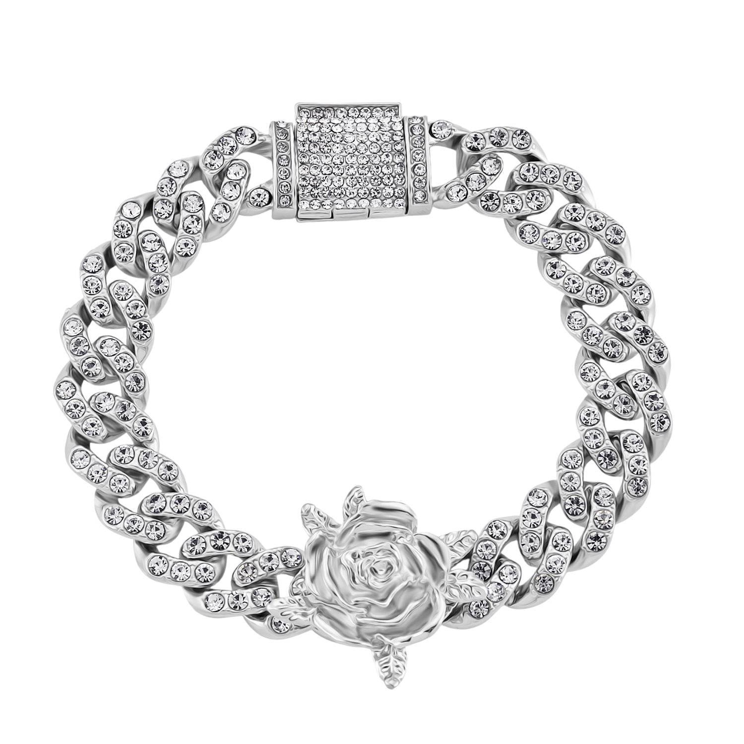 Weißer Kristall Armband ca. 19 cm
