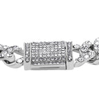 Weißer Kristall Armband ca. 19 cm