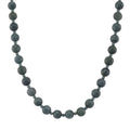 D'Joy EXTREM SELTEN - Natürlicher Olmek Jadeit Halskette, ca. 45 cm + 5cm Extender, 925 Silber rhodiniert ca. 400.00 ct