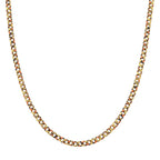 Leoparden-Print Panzer Halskette aus 316L Edelstahl mit Goldplattierung, ca. 50 cm + 5 cm Extender