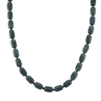 EXTREM SELTEN - D'Joy Natürlicher Olmek Jadeit Halskette, ca. 45 cm + 5 cm Extender, 925 Silber rhodiniert ca. 450.00 ct