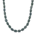 EXTREM SELTEN - D'Joy Natürlicher Olmek Jadeit Halskette, ca. 45 cm + 5 cm Extender, 925 Silber rhodiniert ca. 610.00 ct