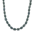 EXTREM SELTEN - D'Joy Natürlicher Olmek Jadeit Halskette, ca. 45 cm + 5 cm Extender, 925 Silber rhodiniert ca. 610.00 ct