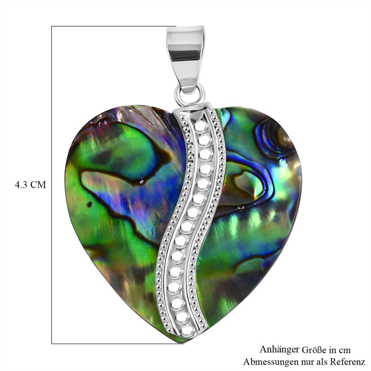Royal Bali - Abalone Muschel Anhänger 925 Silber ca.
