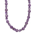 AA Rosa Amethyst Halskette ca. 50 cm Nickelfreies Messing platiniert ca. 300.00 ct