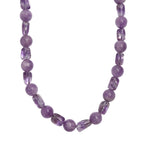 AA Rosa Amethyst Halskette ca. 50 cm Nickelfreies Messing platiniert ca. 300.00 ct