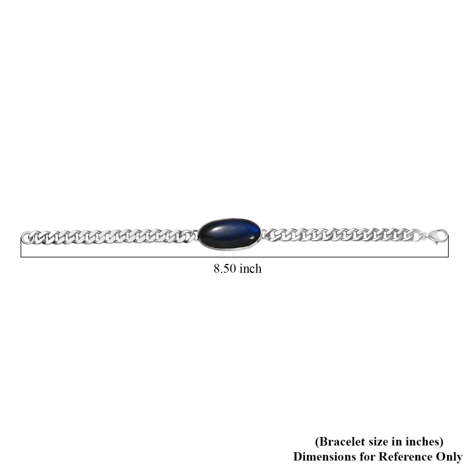 D'Joy AAA Labradorit Armband ca. 20 cm 925 Silber rhodiniert ca. 25.32 ct