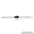 D'Joy AAA Labradorit Armband ca. 20 cm 925 Silber rhodiniert ca. 25.32 ct