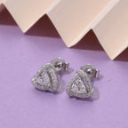 RADIANTA GRA zertifiziert Moissanit (D-VVS) Ohrringe 925 Silber rhodiniert ca. 0.76 ct