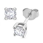 RADIANTA GRA zertifiziert Moissanit (D-VVS) Ohrringe 925 Silber rhodiniert ca. 0.48 ct