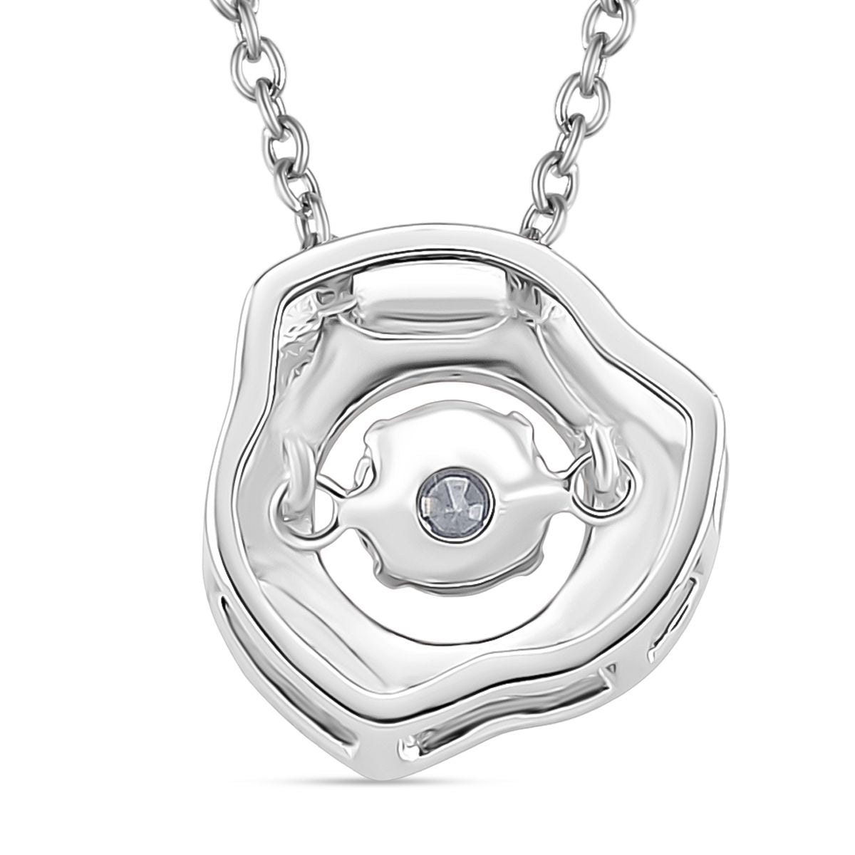 RADIANTA GRA zertifiziert Moissanit (D-VVS) Halskette ca. 45 cm 925 Silber rhodiniert ca. 0.51 ct