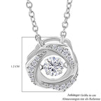 RADIANTA GRA zertifiziert Moissanit (D-VVS) Halskette ca. 45 cm 925 Silber rhodiniert ca. 0.51 ct