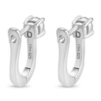 RADIANTA GRA zertifiziert Moissanit (D-VVS) Ohrringe 925 Silber rhodiniert ca. 0.54 ct
