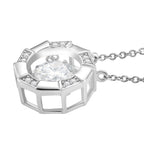 RADIANTA GRA zertifiziert Moissanit (D-VVS) Halskette ca. 45 cm 925 Silber rhodiniert ca. 1.88 ct