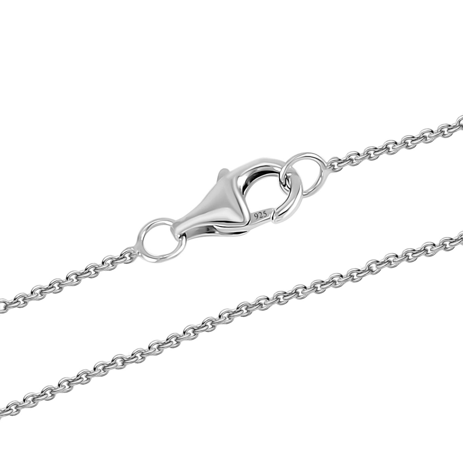 RADIANTA GRA zertifiziert Moissanit (D-VVS) Halskette ca. 45 cm 925 Silber rhodiniert ca. 1.88 ct