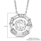 RADIANTA GRA zertifiziert Moissanit (D-VVS) Halskette ca. 45 cm 925 Silber rhodiniert ca. 1.88 ct