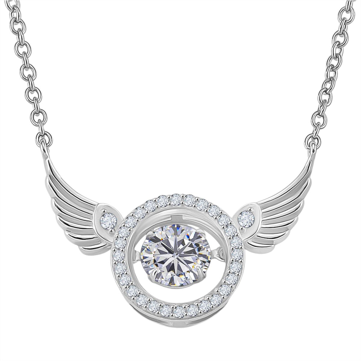 RADIANTA GRA zertifiziert Moissanit (D-VVS) Halskette ca. 45 cm 925 Silber rhodiniert ca. 1.09 ct