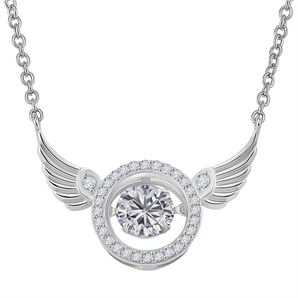 RADIANTA GRA zertifiziert Moissanit (D-VVS) Halskette ca. 45 cm 925 Silber rhodiniert ca. 1.09 ct
