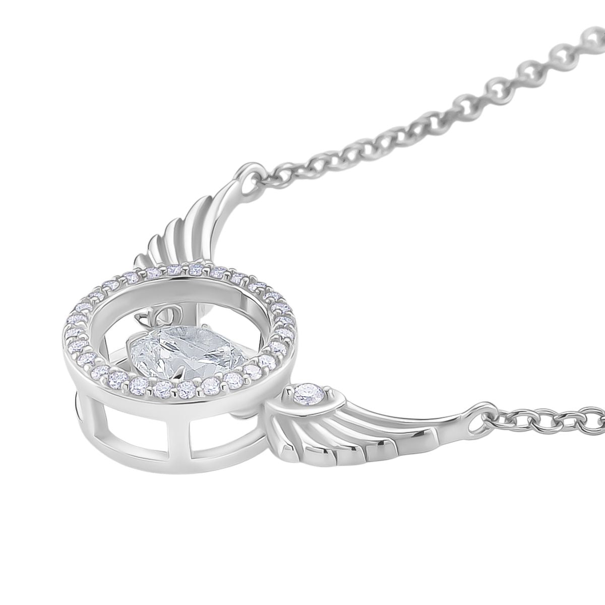 RADIANTA GRA zertifiziert Moissanit (D-VVS) Halskette ca. 45 cm 925 Silber rhodiniert ca. 1.09 ct