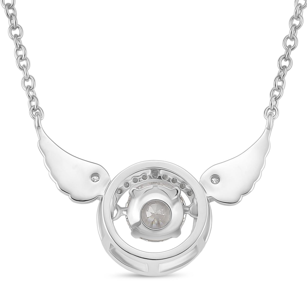 RADIANTA GRA zertifiziert Moissanit (D-VVS) Halskette ca. 45 cm 925 Silber rhodiniert ca. 1.09 ct