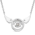 RADIANTA GRA zertifiziert Moissanit (D-VVS) Halskette ca. 45 cm 925 Silber rhodiniert ca. 1.09 ct