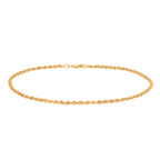 585 Gold Anklet ca. 25.5 cm ca. 1,00g