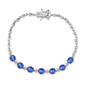 D'Joy Aurora Mondstein, Weißer Zirkon Armband ca. 20 cm 925 Silber rhodiniert ca. 8,03 ct.