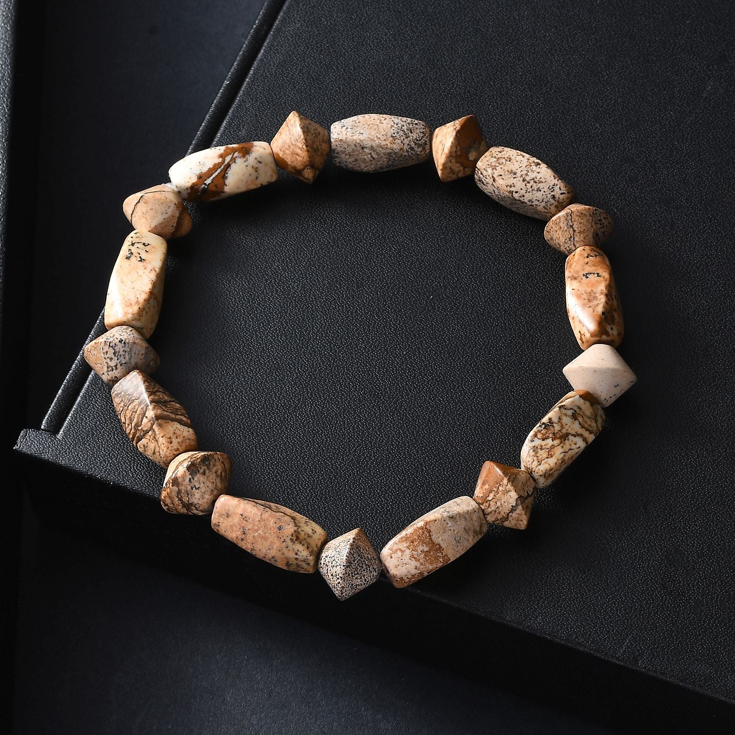Bild Jasper Armband Flexibel (18 cm), ca. 94.00 ct