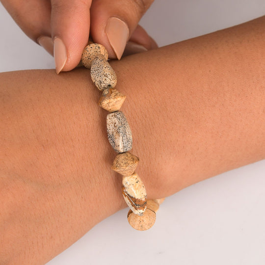 Bild Jasper Armband Flexibel (18 cm), ca. 94.00 ct