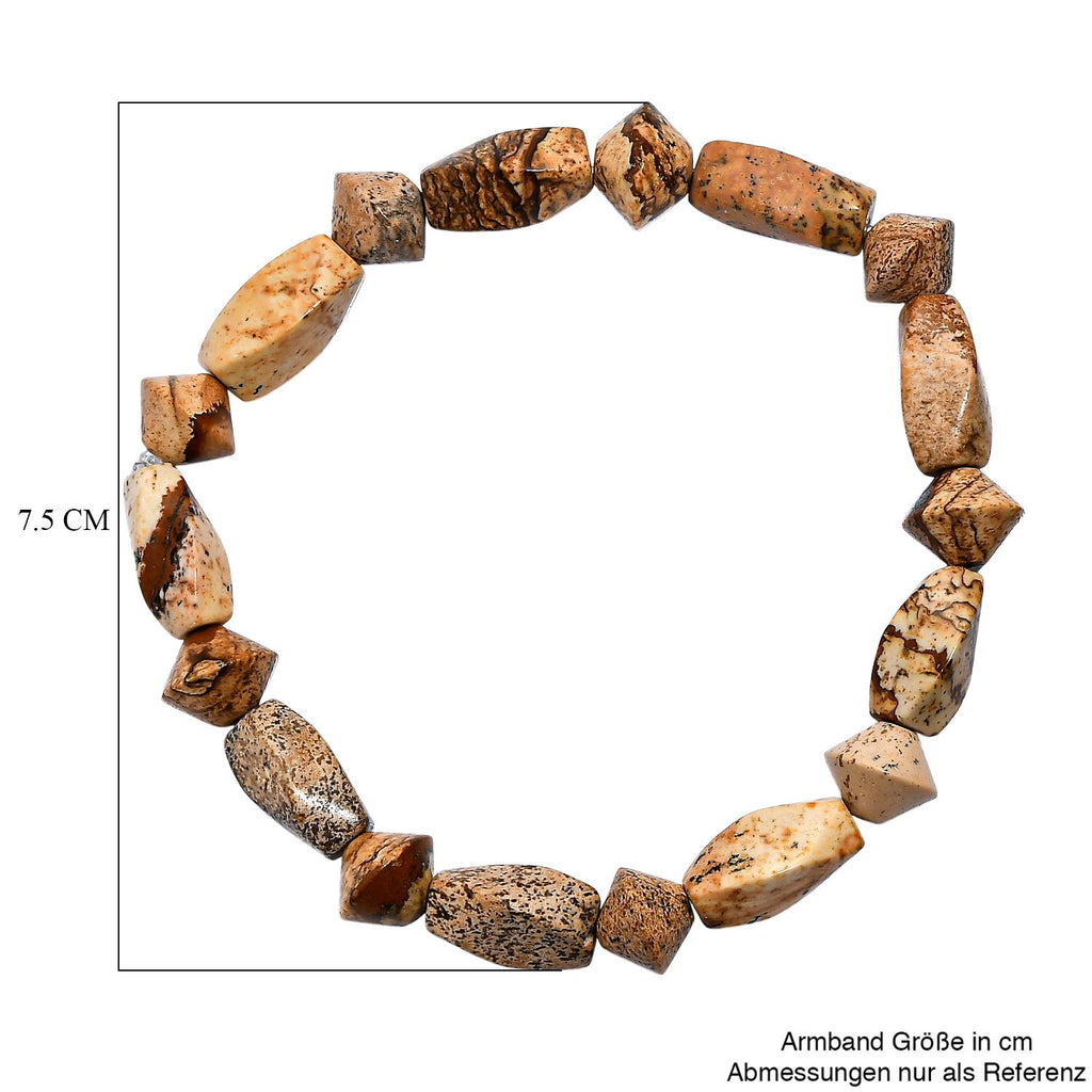 Bild Jasper Armband Flexibel (18 cm), ca. 94.00 ct