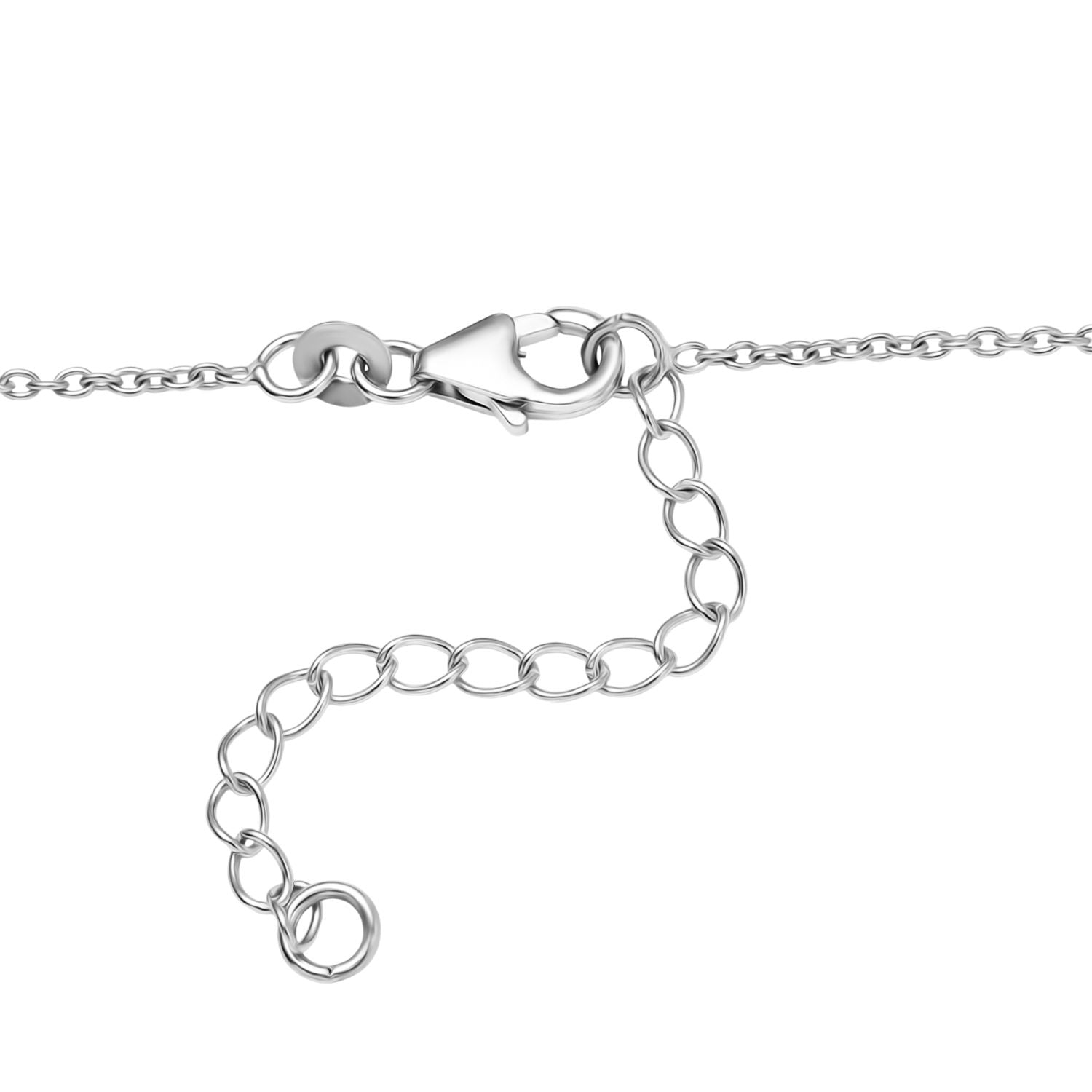 GP Trionfo Kollektion - AAA Regenbogen Mondstein Halskette ca. 45 cm + 5 cm Extender, 925 Silber rhodiniert ca. 11.31 ct