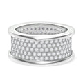 Lustro Stella Weißer Zirkonia Ring 925 Silber rhodiniert (Größe 17.00)
