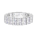 Lustro Stella Weißer Zirkonia Ring 925 Silber rhodiniert (Größe 17.00)