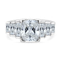 Lustro Stella Weißer Zirkonia Ring 925 Silber rhodiniert (Größe 17.00)